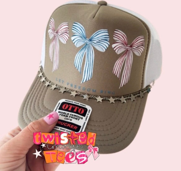 PRE-ORDER Let Freedom Ring Bows Trucker Hat