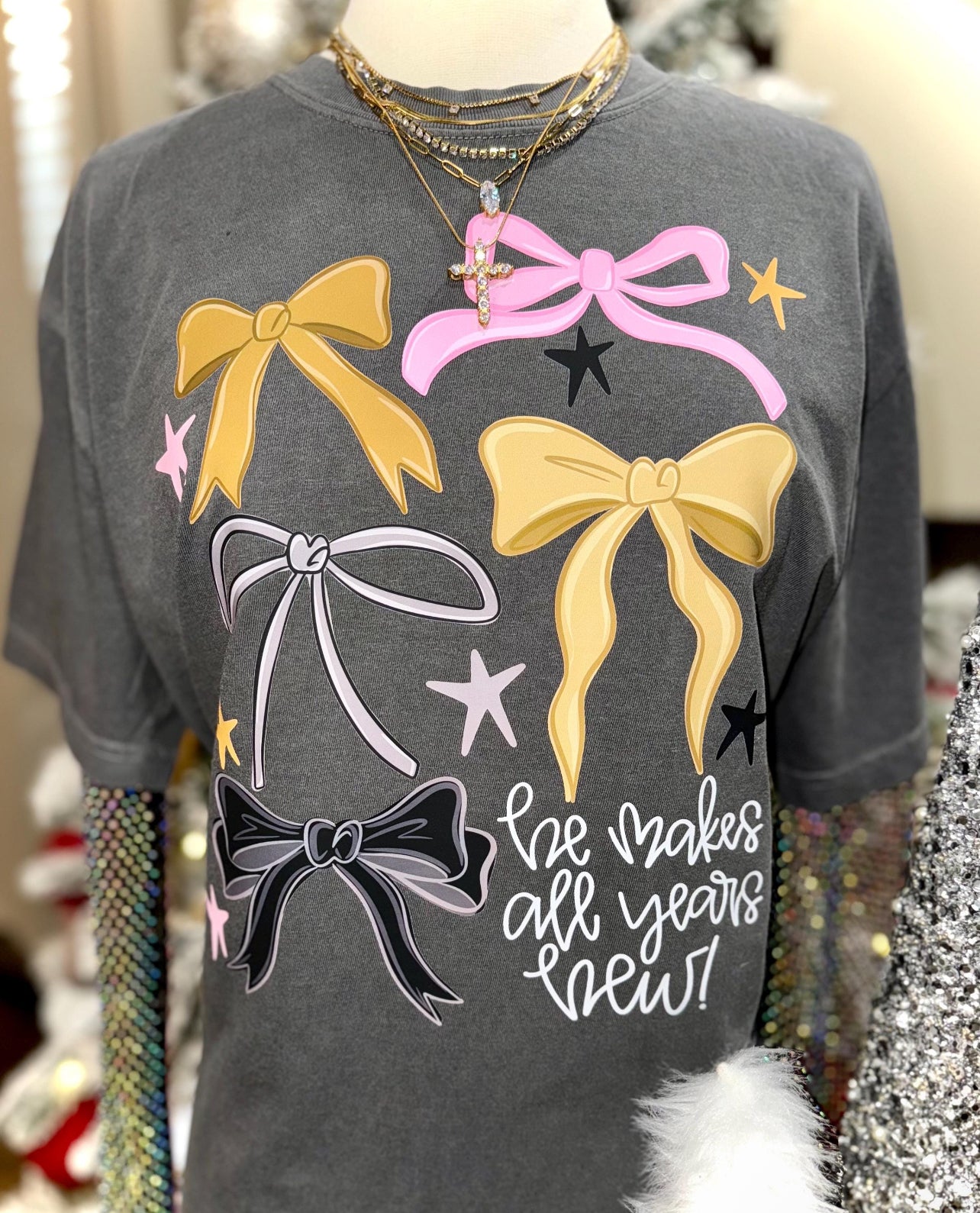 He Makes all Years New Tee or Crewneck (DTF)