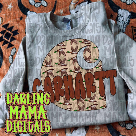 Flying Mallard Carh*rtt Tee or Crewneck (DTF)