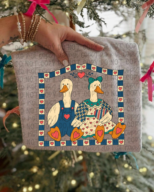 Vintage Geese Tee or Crewneck (DTF)