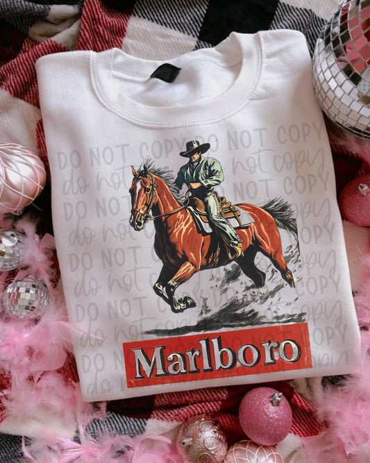 Cowboy on Horse Tee or Crewneck (DTF)