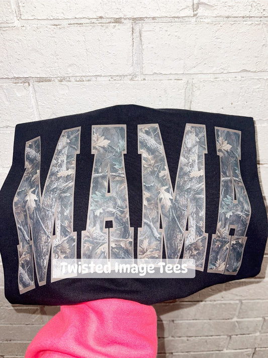 Camo Mama Tee or Crewneck (DTF)