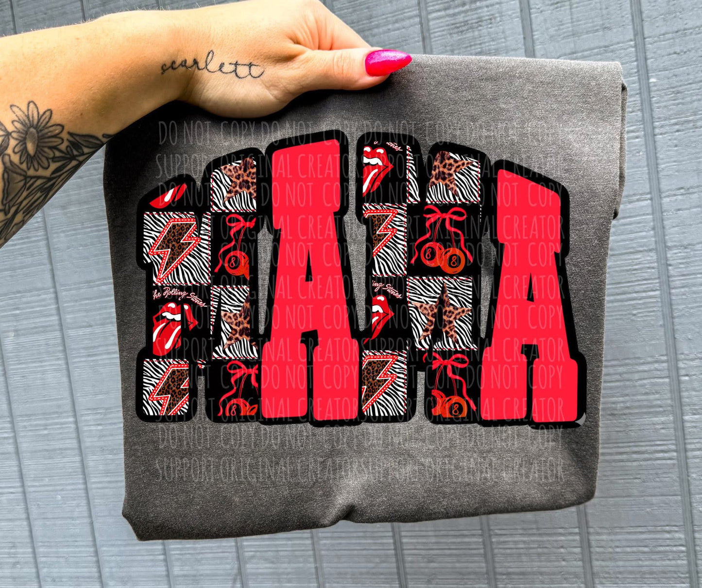 8 Ball Zebra Mama Tee or Crewneck (DTF)