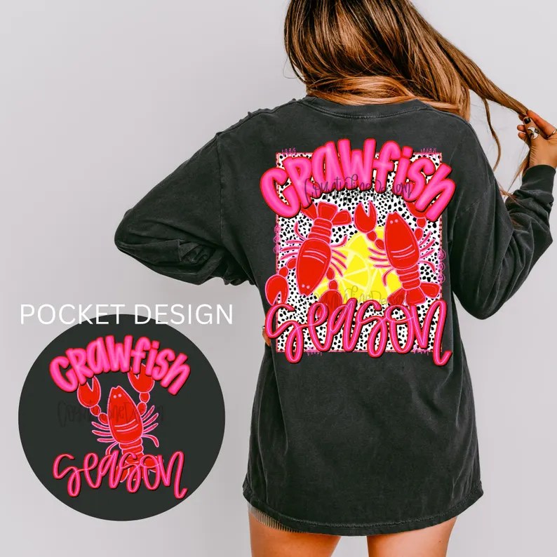 Crawfish Season Tee or Crewneck (DTF)