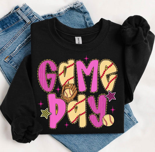 Softball Game Day Tee or Crewneck (DTF)