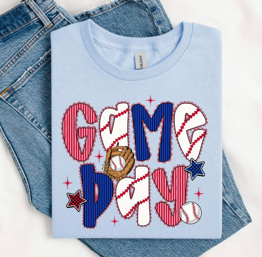 Baseball Game Day Tee or Crewneck (DTF)