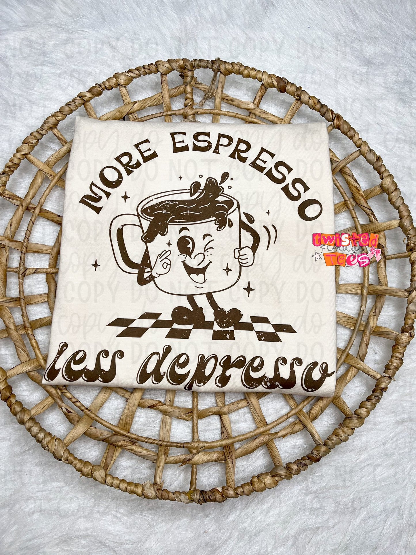 More Espresso Less Depresso Tee or Crewneck (DTF)