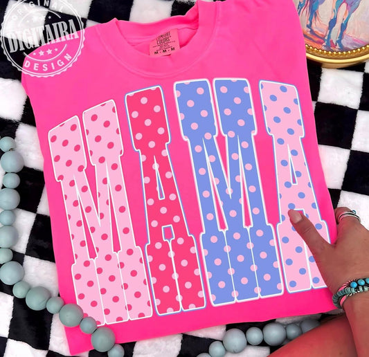 Polka Dot Mama Tee or Crewneck (DTF)