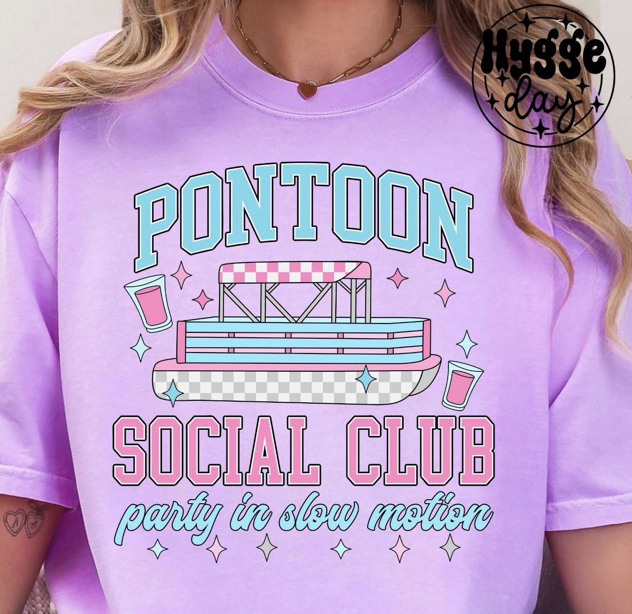 Pontoon Social Club party in slow motion Tee or Crewneck (DTF)