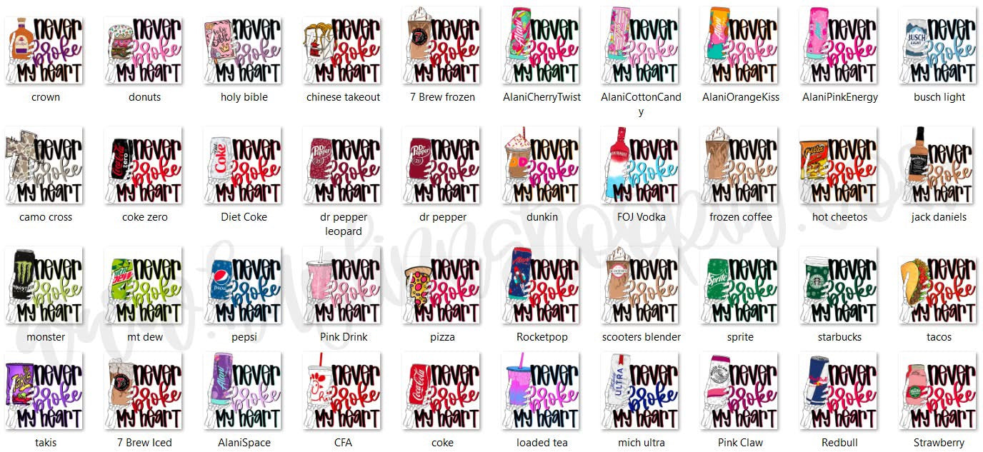 Never Broke My Heart Tee or Crewneck (DTF)