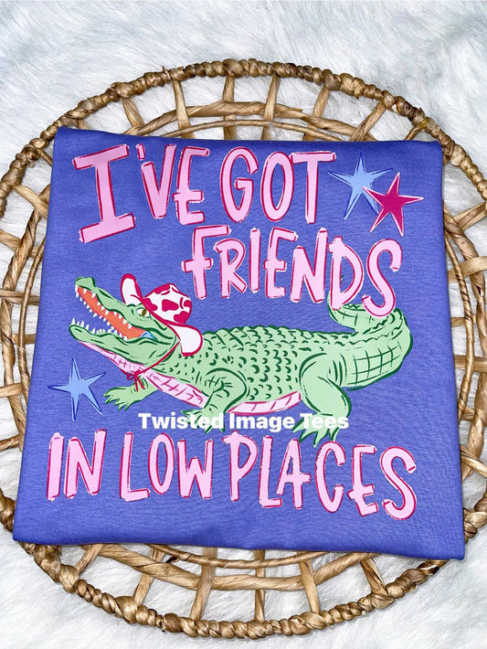 I've Got Friends in Low Places Gator Tee or Crewneck (DTF)