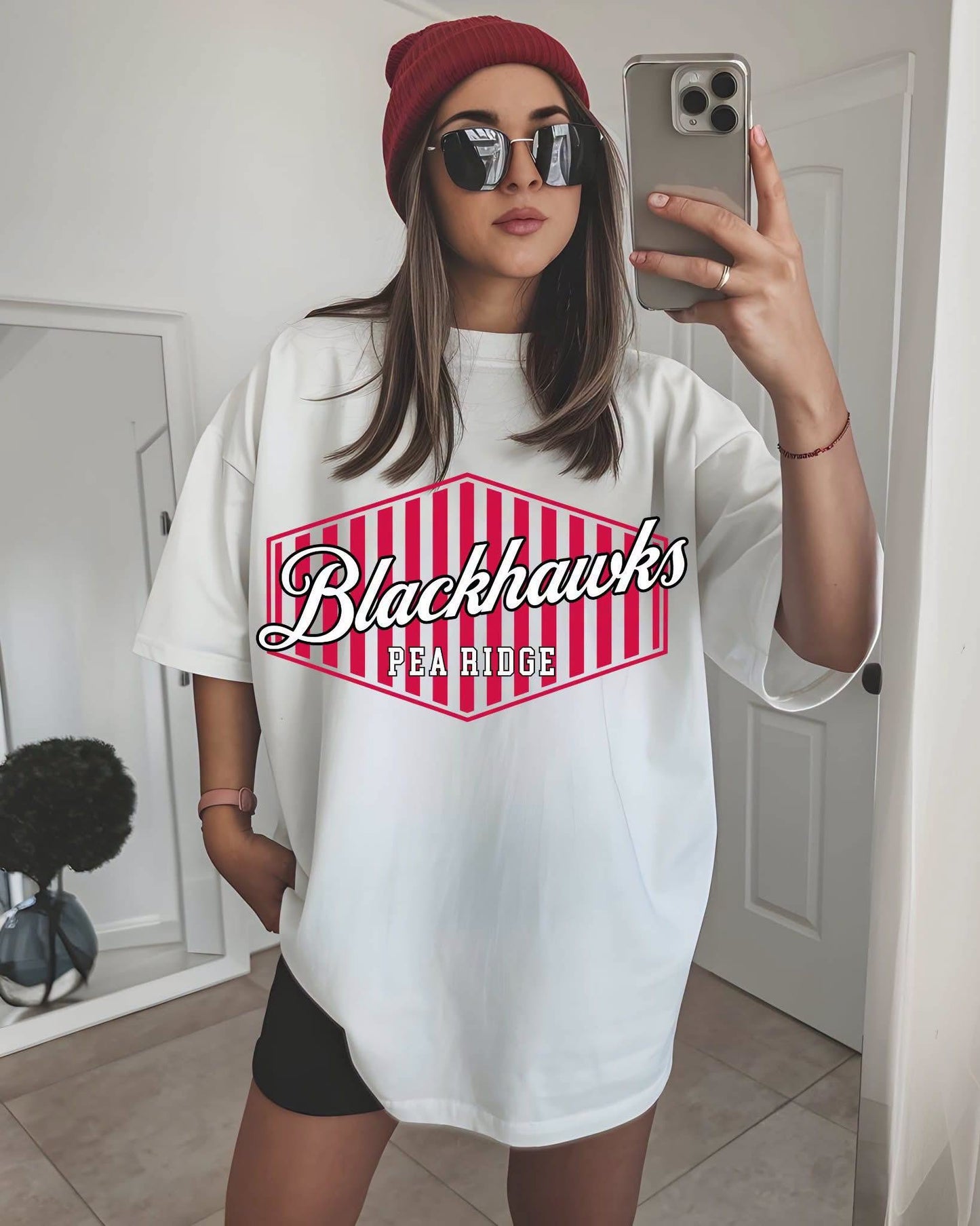 Pea Ridge Blackhawks Tee or Crewneck (DTF)
