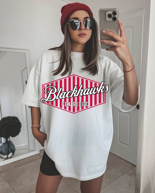 Pea Ridge Blackhawks Tee or Crewneck (DTF)