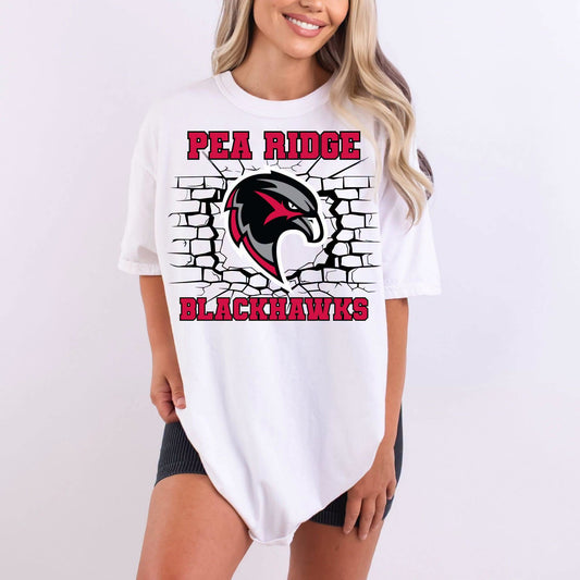 Pea Ridge Blackhawks Tee or Crewneck (DTF)