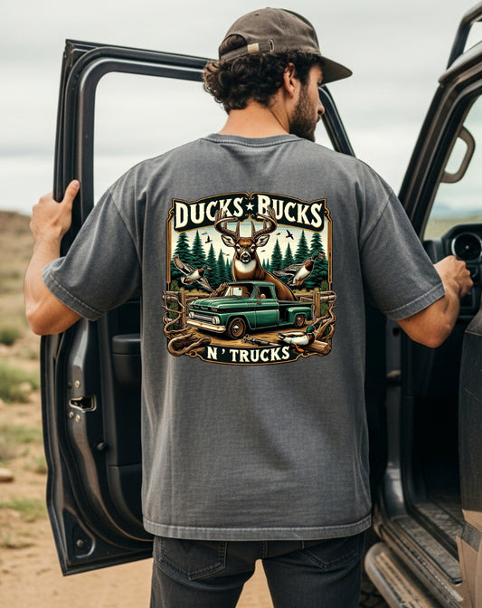 Ducks Bucks N’ Trucks Tee or Crewneck (DTF)