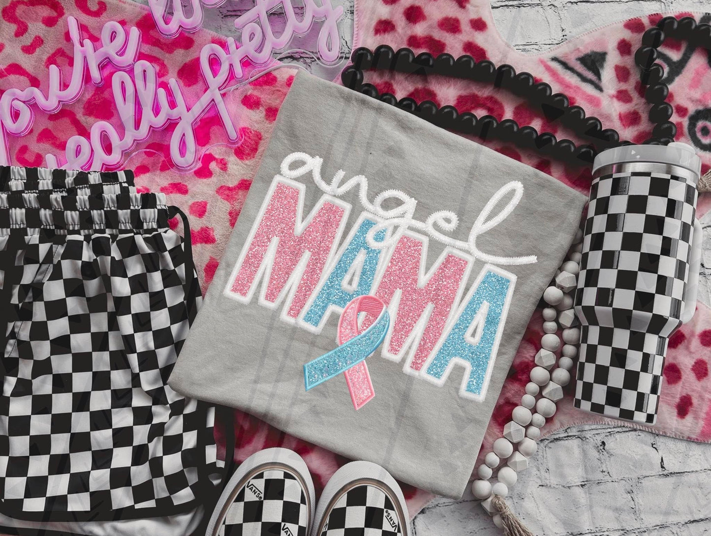 Angel Mama Blue & Pink (DTF)