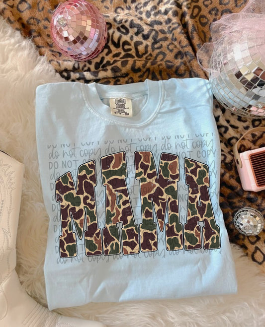 Camo Mama Tee or Crewneck (DTF)