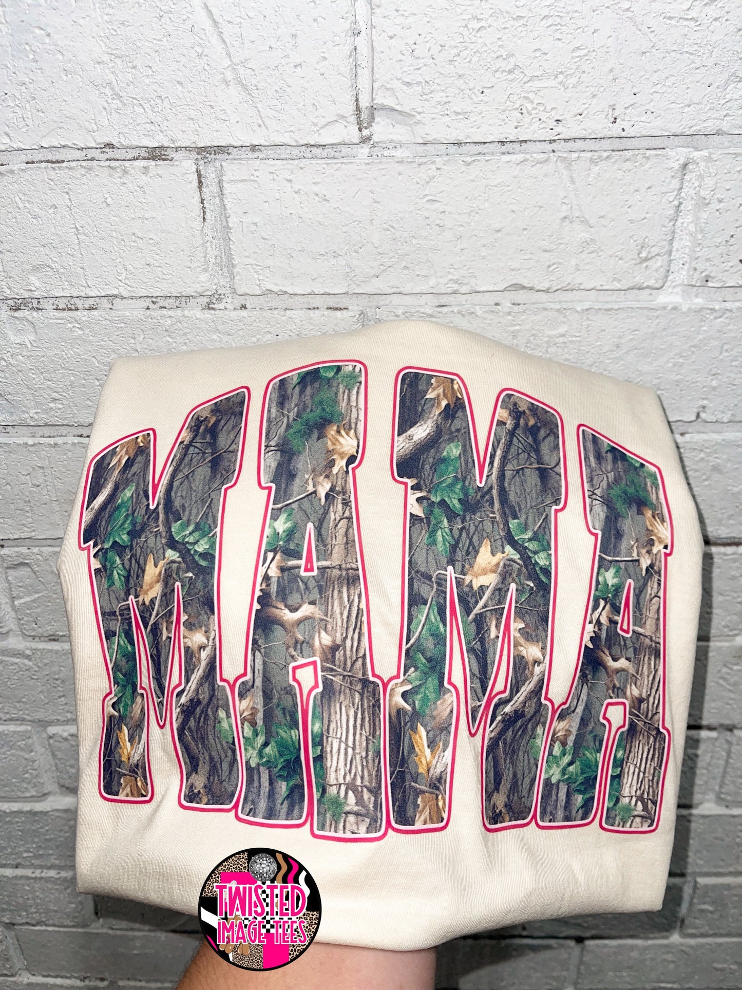 Camo Mama Pink Outline (DTF)
