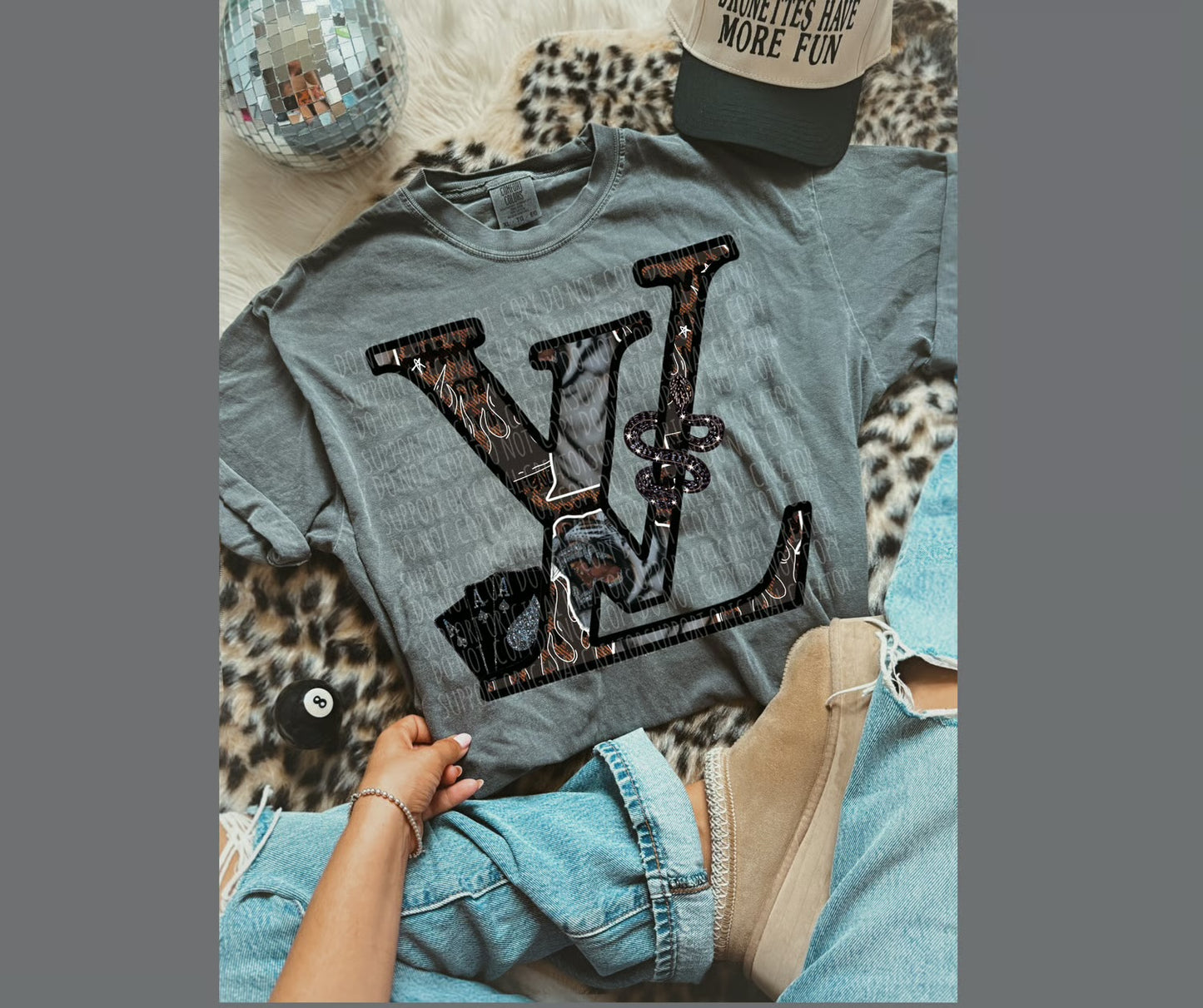 Boujee Tiger Snake Tee or Crewneck (DTF)