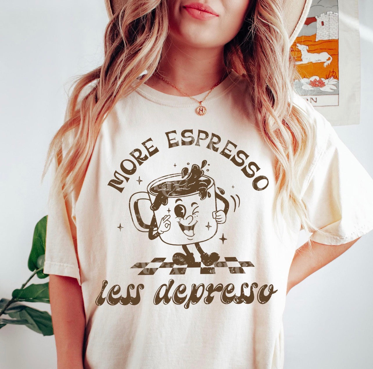 More Espresso Less Depresso Tee or Crewneck (DTF)