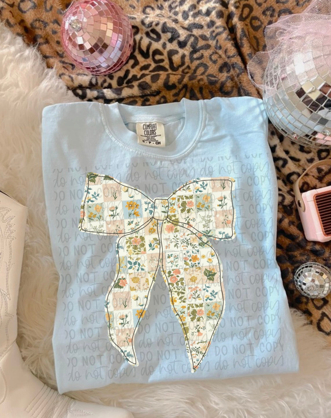 Floral Bow Tee or Crewneck (DTF)
