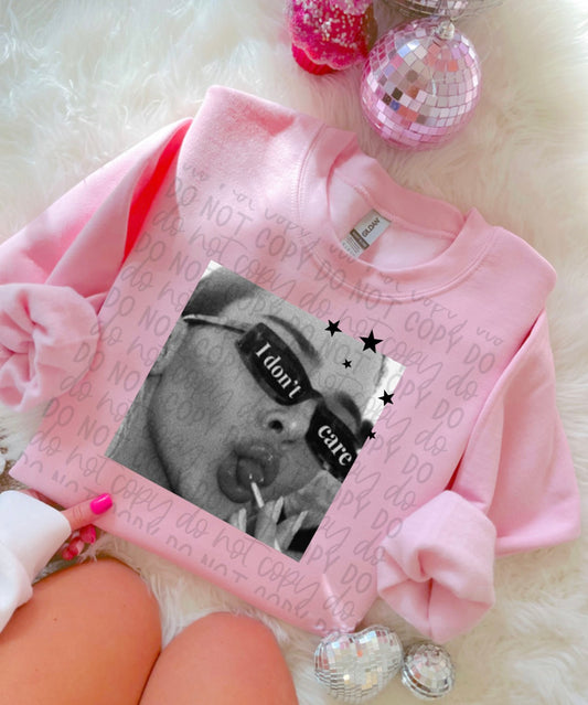 I don’t care Tee or Crewneck (DTF)