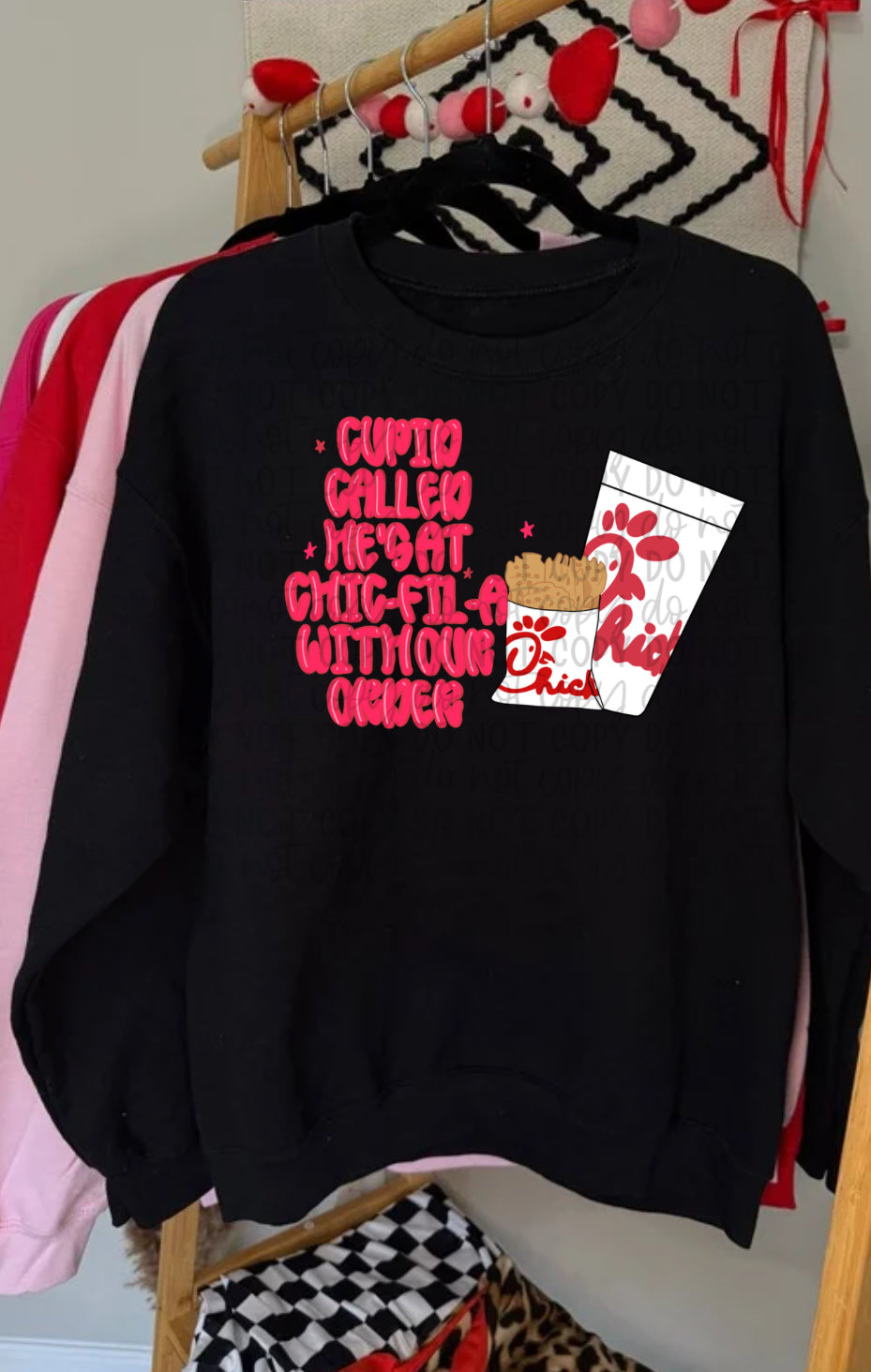 Cupid Called He’s at CFA With Our Order Tee or Crewneck (DTF)
