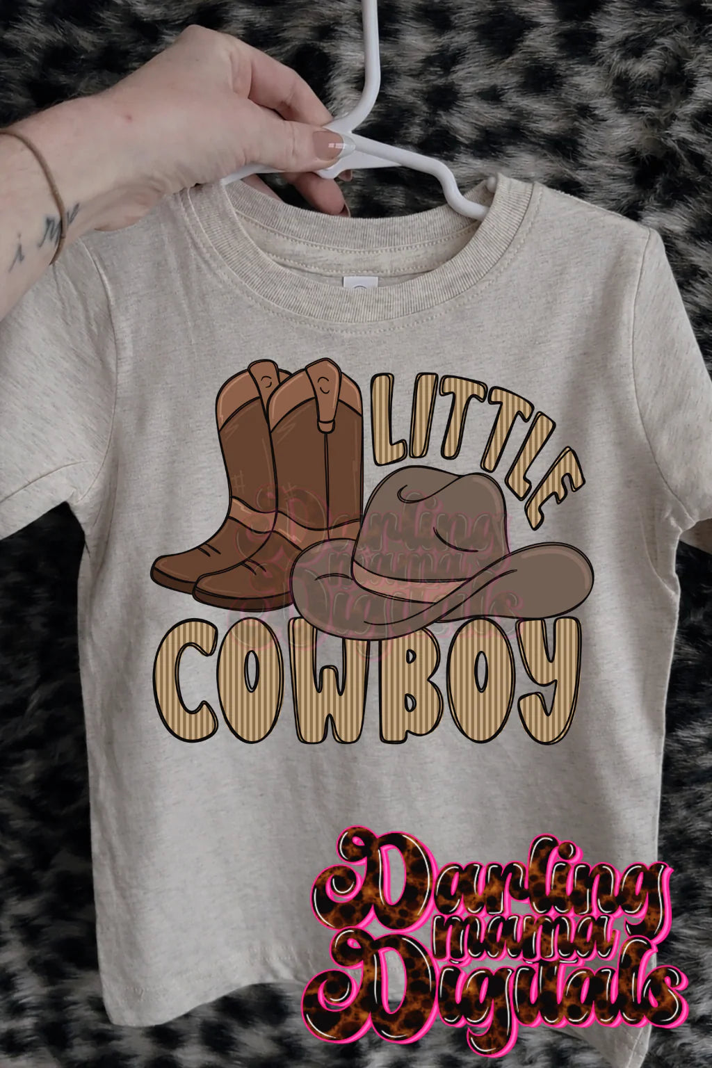 Kids Little Cowboy Tee or Crewneck