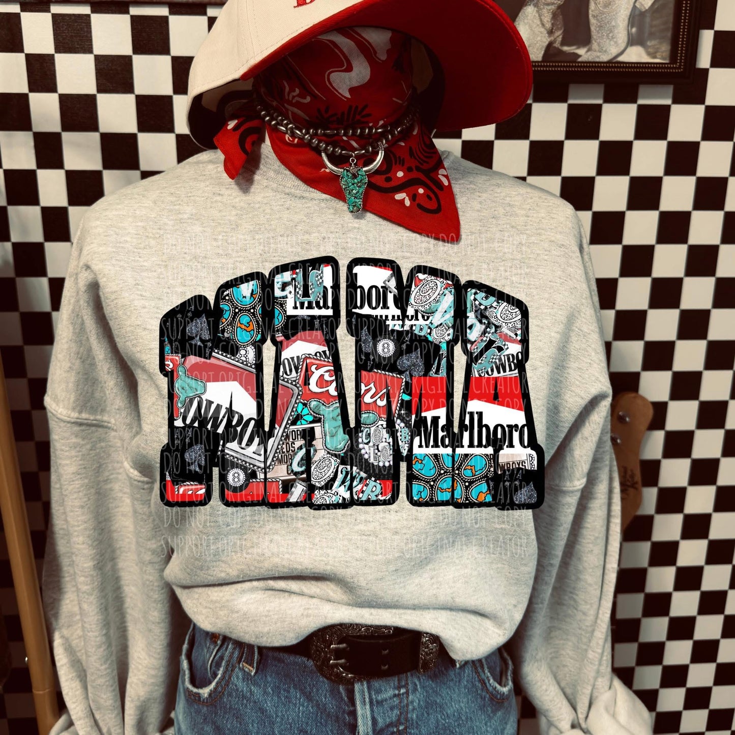 Western Mama Tee or Crewneck (DTF)