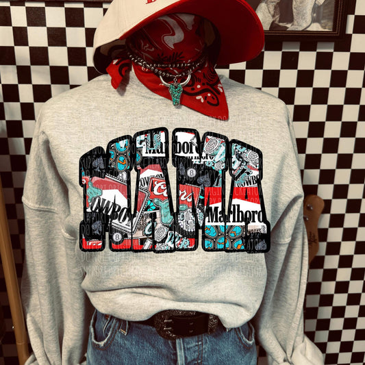 Western Mama Tee or Crewneck (DTF)