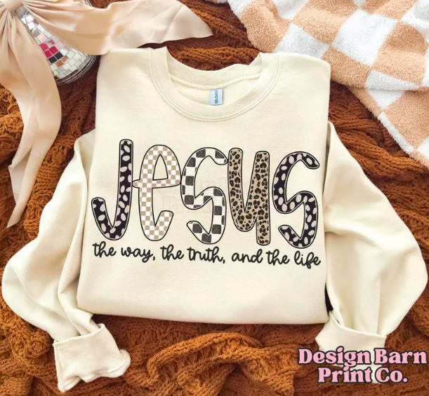Jesus the way, the truth, and the life Tee or Crewneck (DTF)
