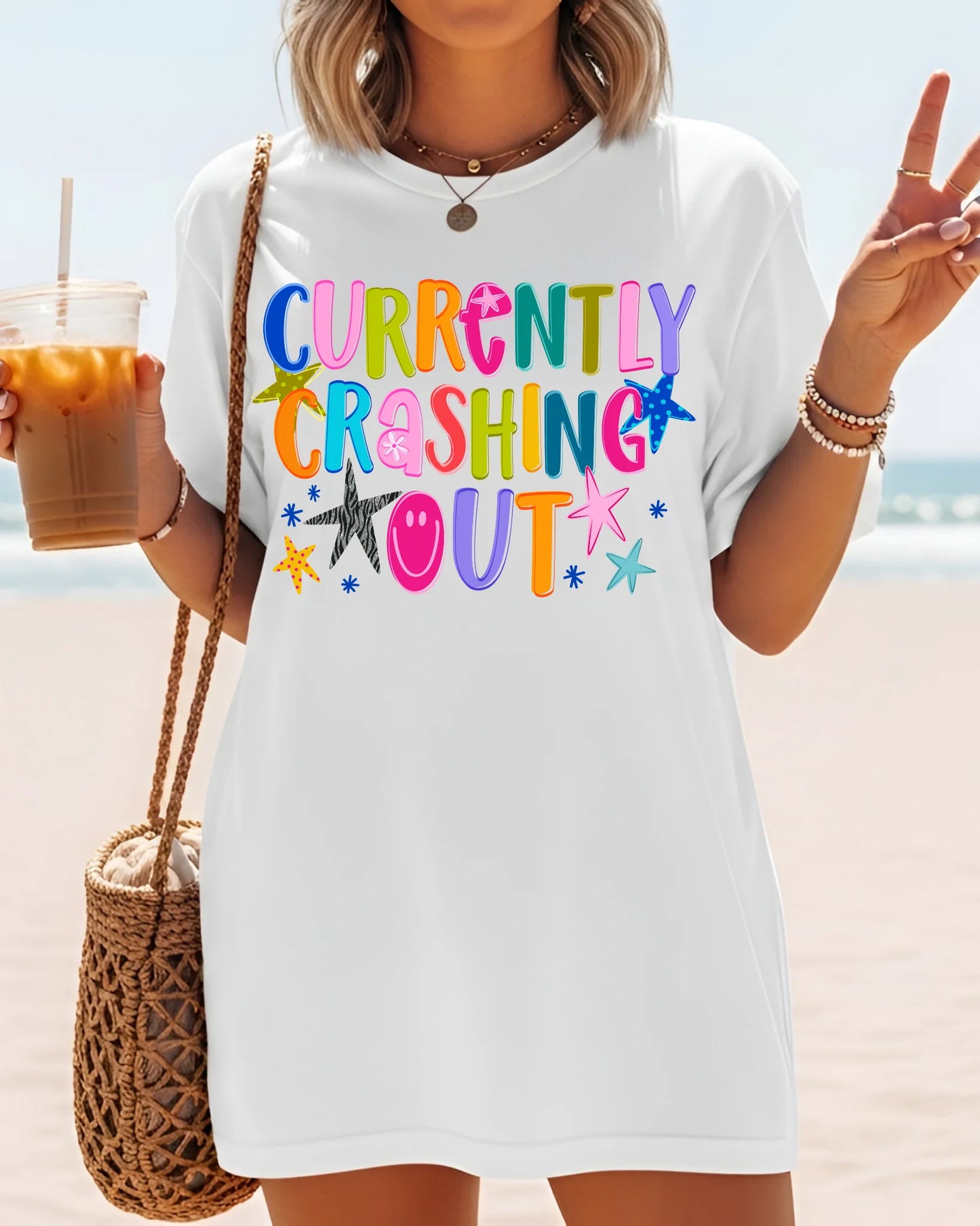 Currently Crashing Out Tee or Crewneck (DTF)