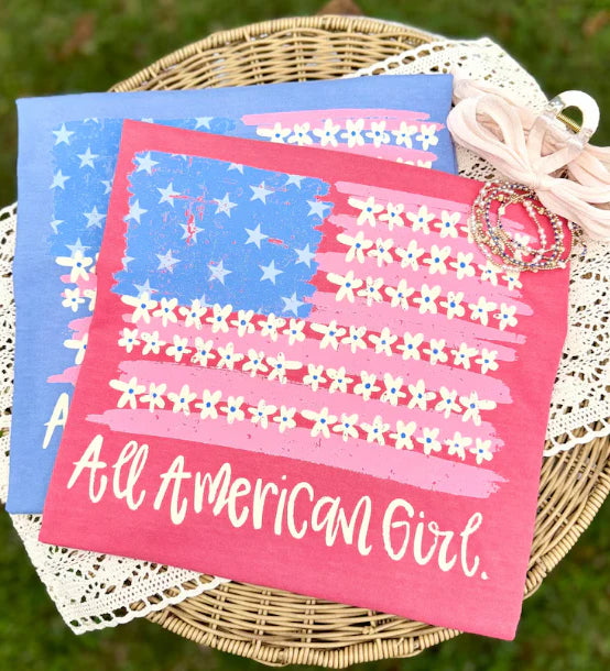 All American Girl Tee or Crewneck (DTF)