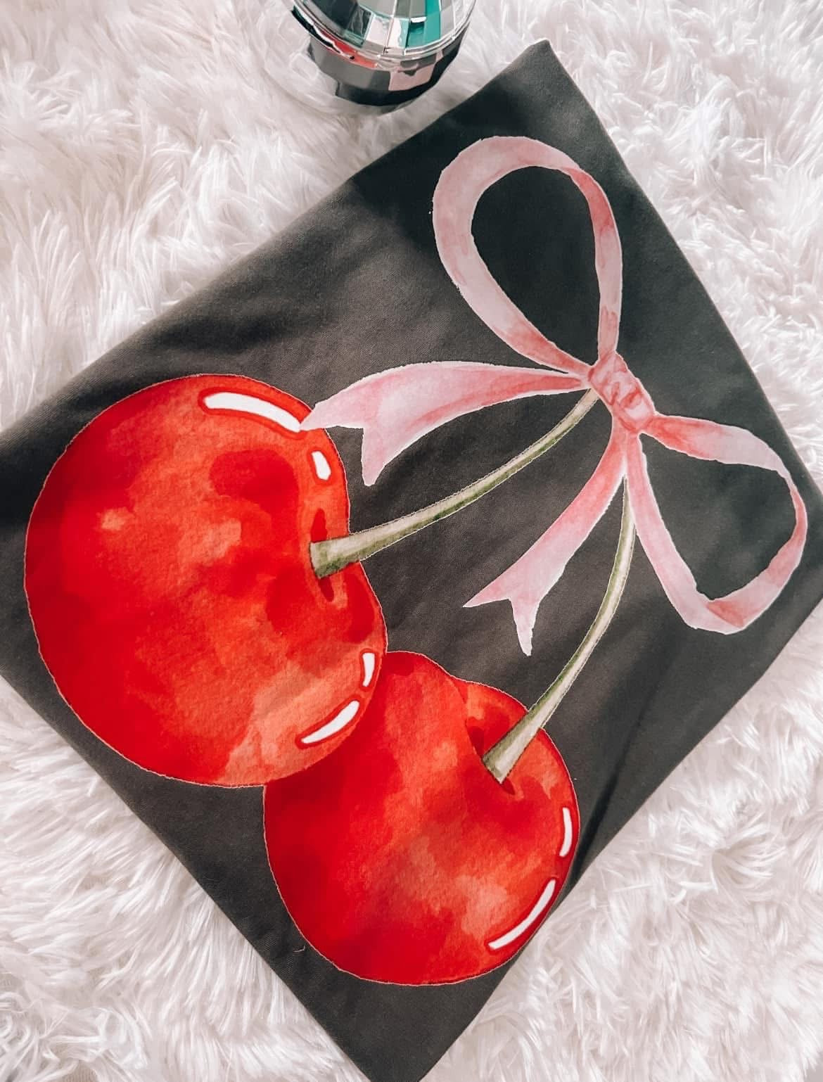 Cherry with Bow Tee or Crewneck (DTF)