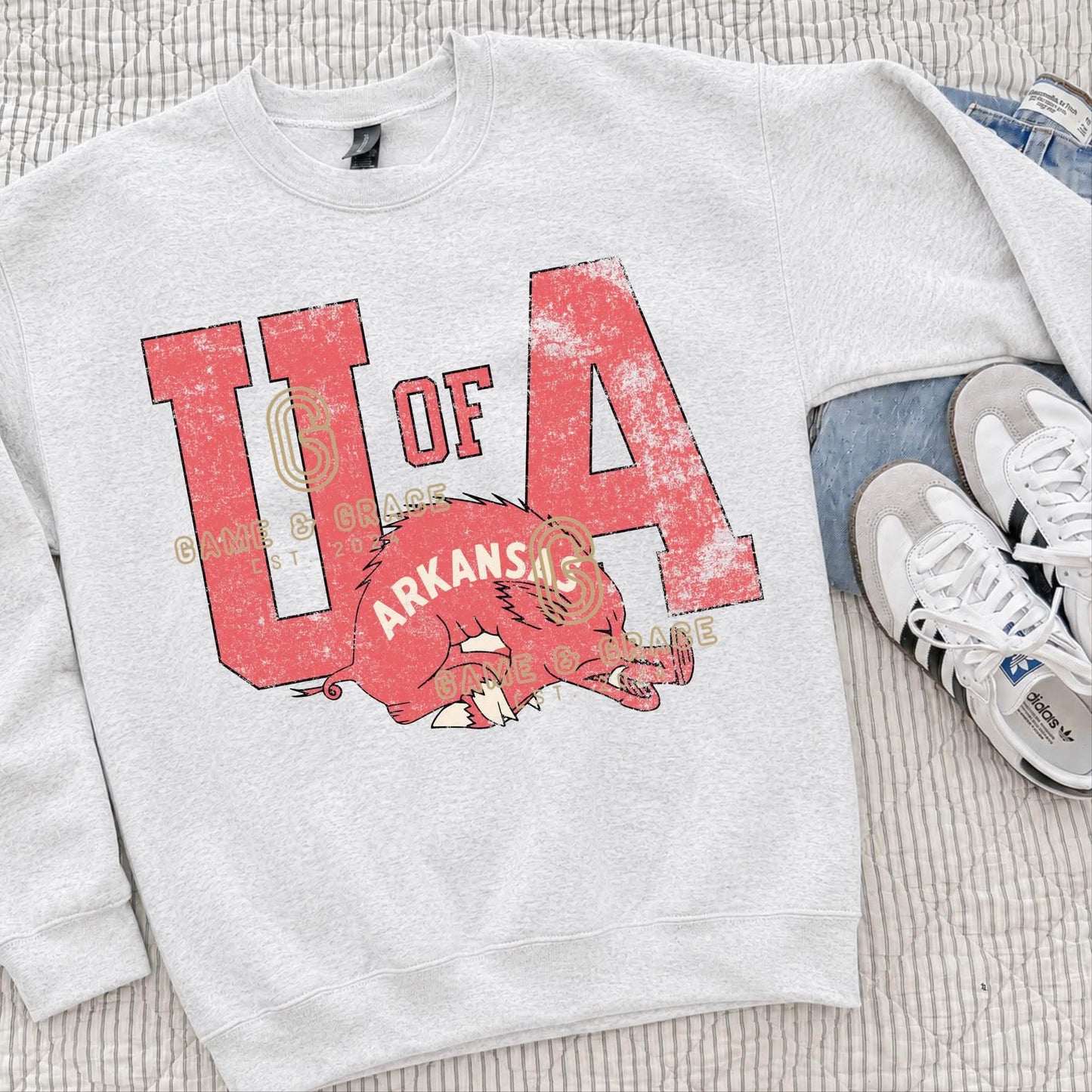 Vintage U of A Tee or Crewneck (DTF)