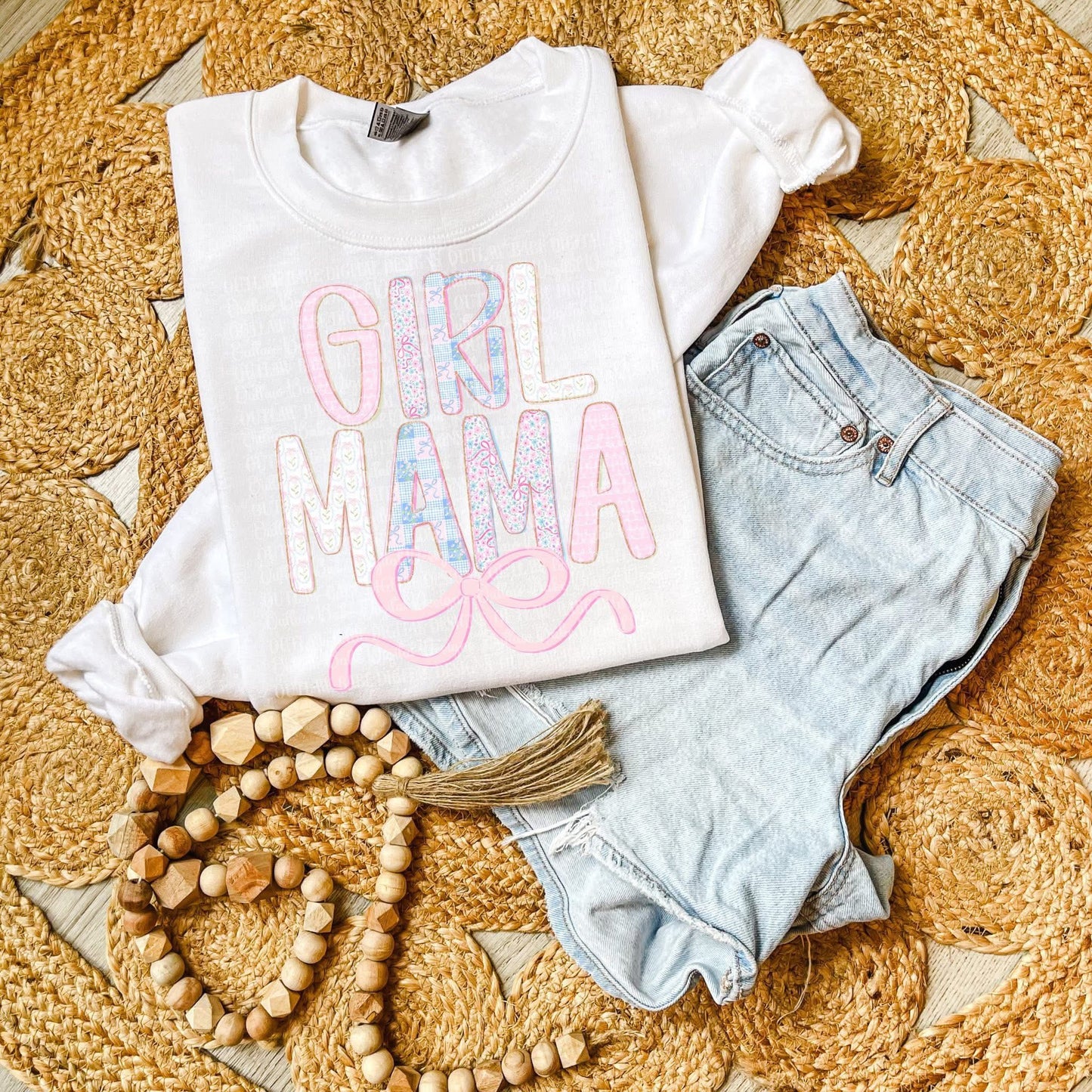 Girl Mama Floral Tee or Crewneck (DTF)