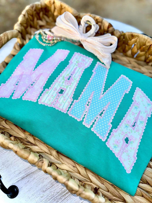 Mama Floral Lace Tee or Crewneck (DTF)