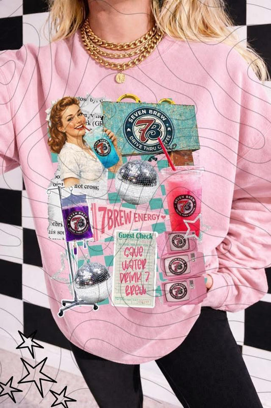 Energy Collage Tee or Crewneck (DTF)