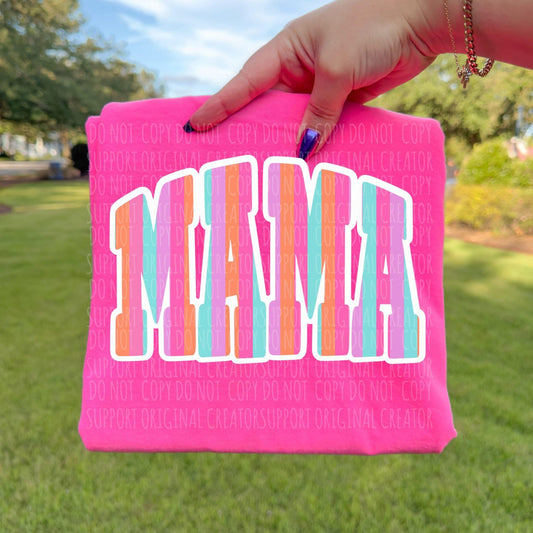 Mama Stripes Tee or Crewneck (DTF)