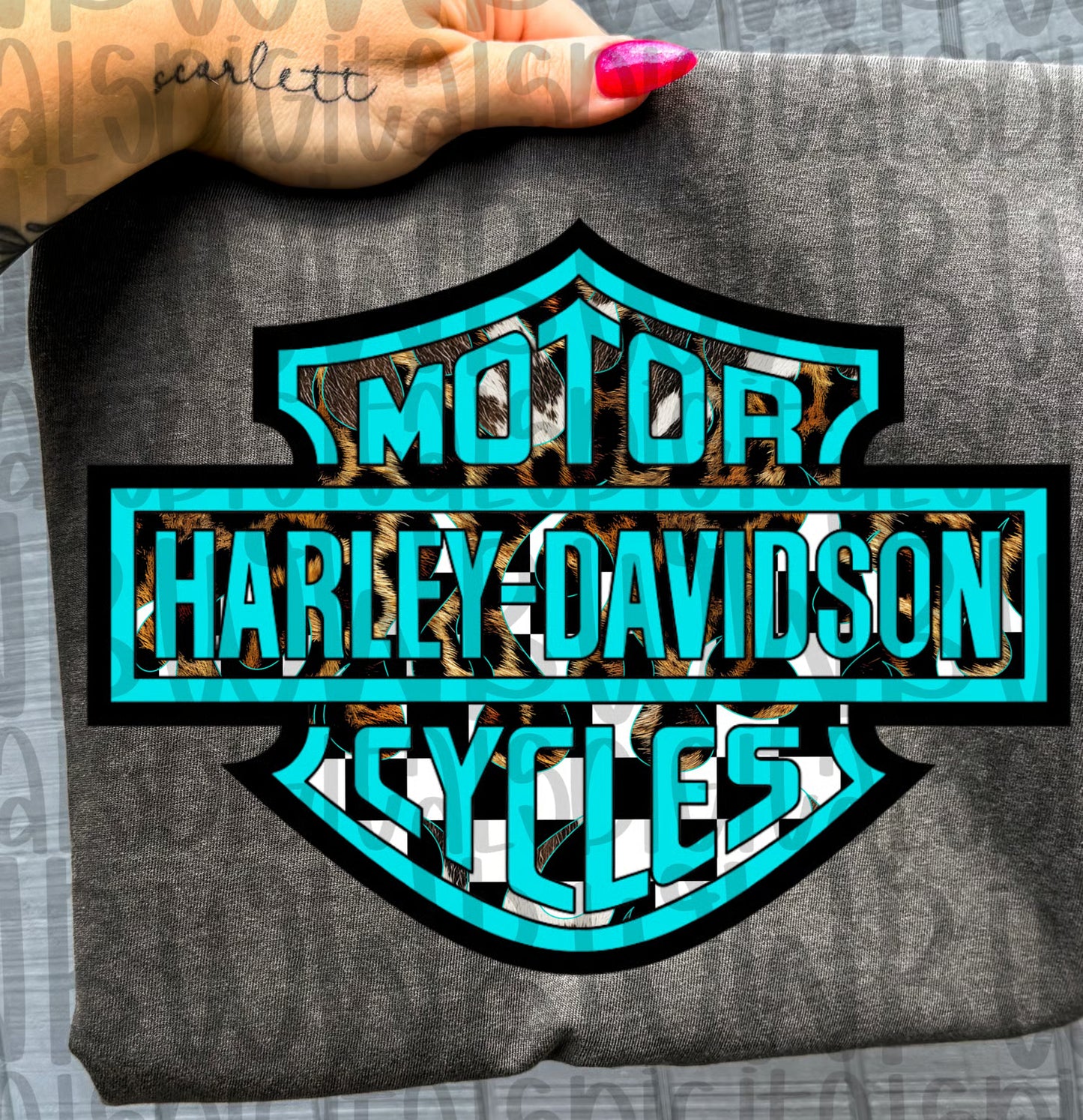 Cheetah Checker HD Tee or Crewneck (DTF)