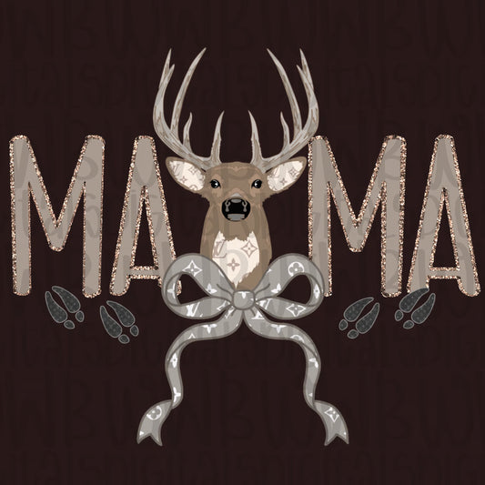 Mama Boujee Deer Tee or Crewneck (DTF)