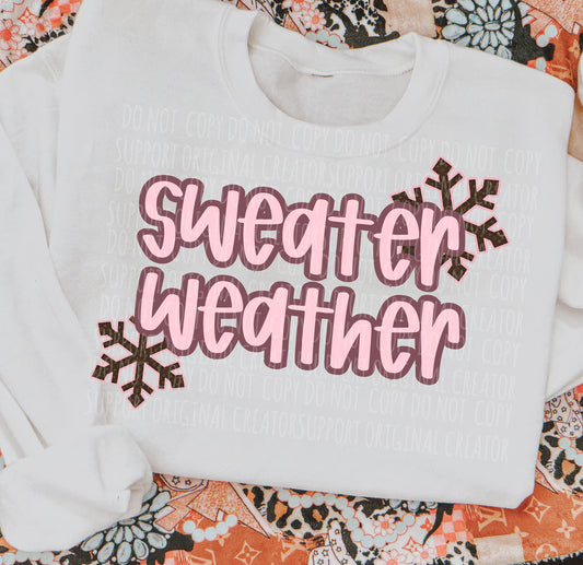 Sweater Weather Tee or Crewneck (DTF)
