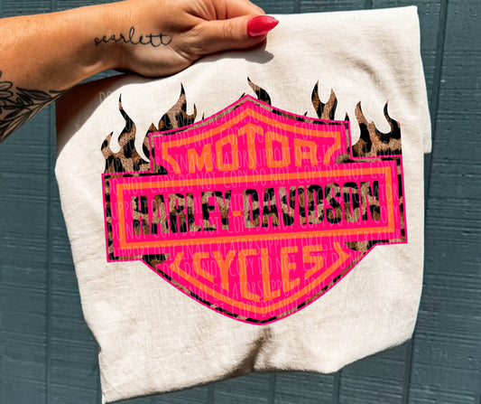 Pink & Orange Cheetah HD Tee or Crewneck (DTF)