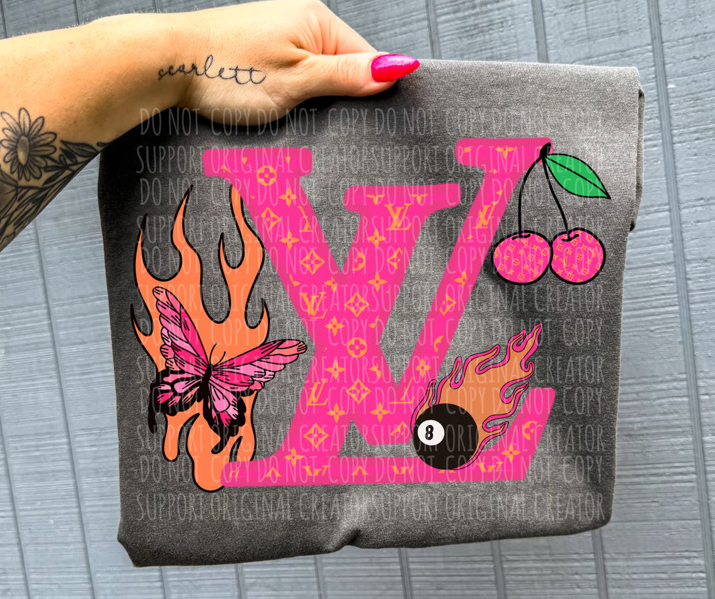 Boujee Pink & Orange Tee or Crewneck (DTF)