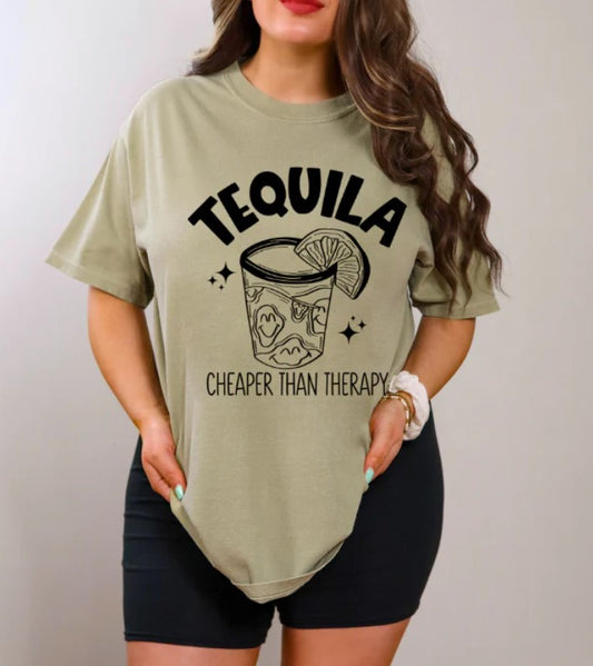 Tequila Cheaper Than Therapy Tee