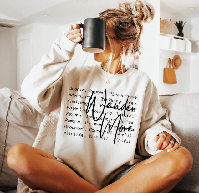 Wander More Tee or Crewneck (DTF)