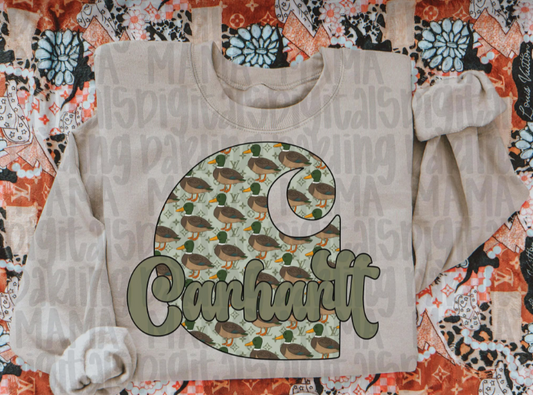 Boujee Duck C*rh*rtt Tee or Crewneck (DTF)