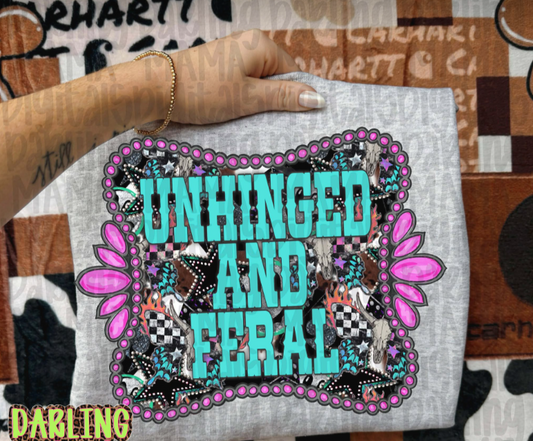 Kids Unhinged & Feral Tee or Crewneck