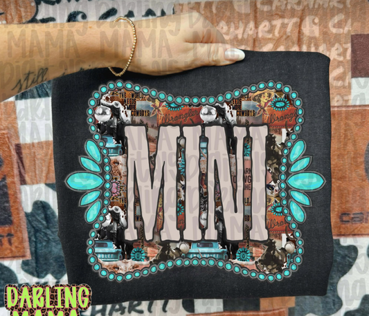 Kids Western Mini Tee or Crewneck