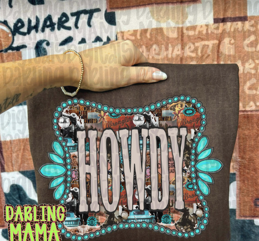 Western Howdy Tee or Crewneck (DTF)
